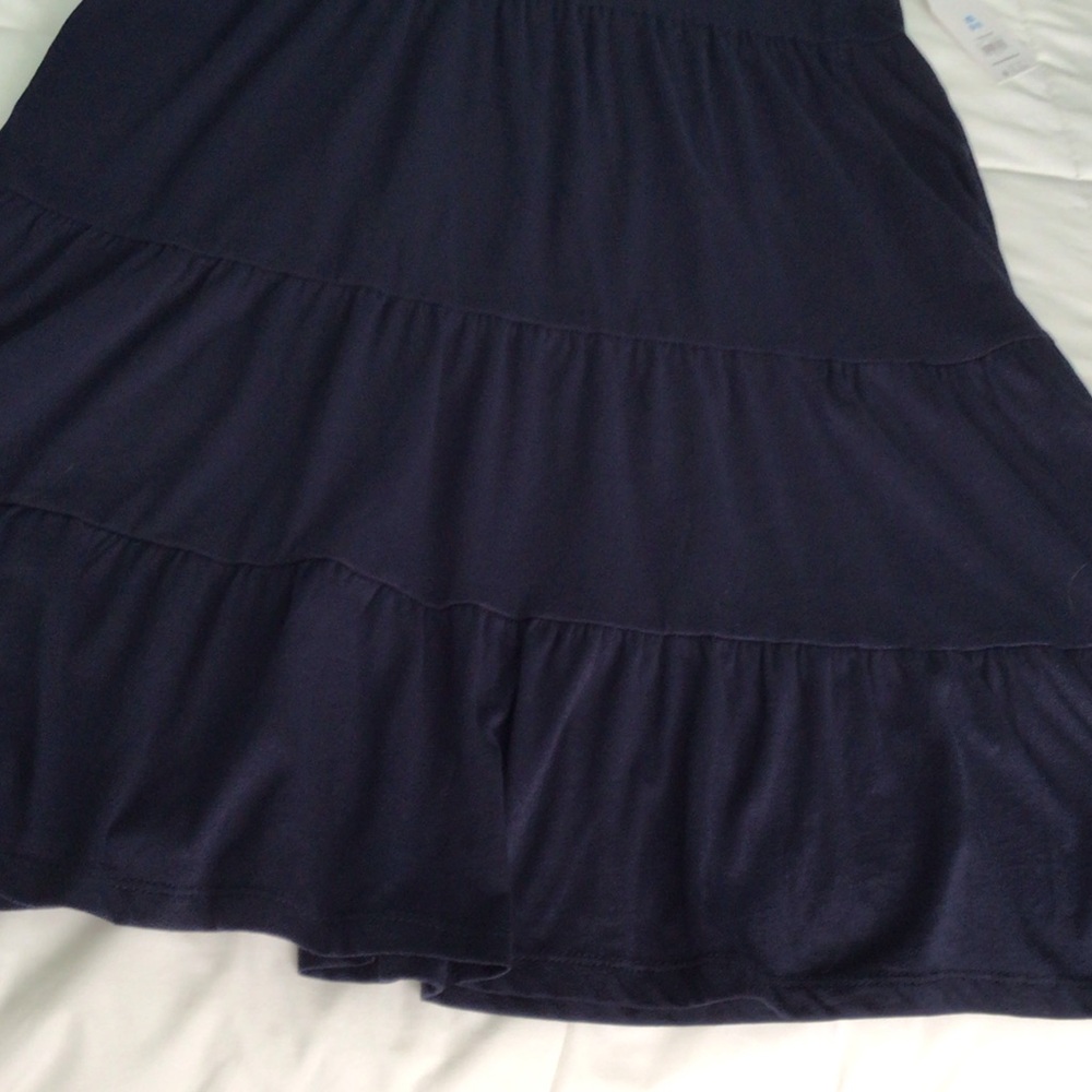 Time and Tru - Women’s Navy Blue, Short Sleeved, Casual Dress - Picture 4 of 11